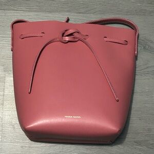 Mansur Gavriel Blush Leather Mini Bucket Bag